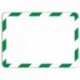 Pochette magneto blanc et vert A4 (lot de 2)