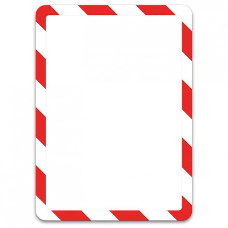 Pochette magneto rouge et blanc A4 (lot de 2)