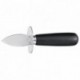 Couteau à huîtres manche bois laqué noir L 160 mm
