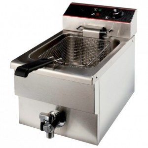 Deep fryers with fixed bowl 8 L 3,25 kW with tap