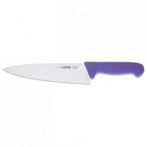 Couteau de cuisine manche violet L 200 mm