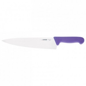 Couteau de cuisine manche violet L 260 mm