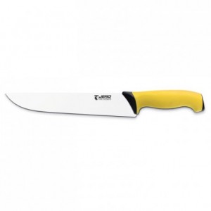 Couteau de boucher Ecoline manche jaune L 235 mm