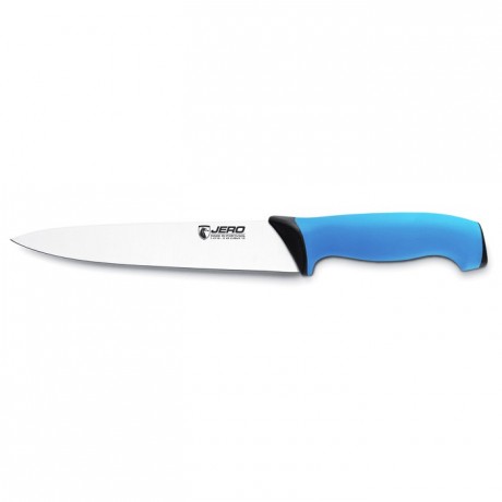 Couteau de cuisine Ecoline manche bleu L 200 mm