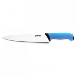 Couteau de cuisine Ecoline manche bleu L 250 mm