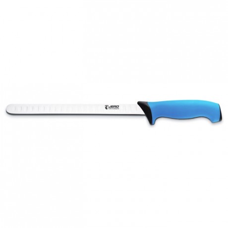 Couteau à jambon Ecoline manche bleu L 265 mm