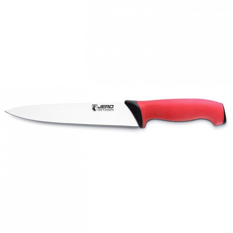 Couteau de cuisine Ecoline manche rouge L 250 mm