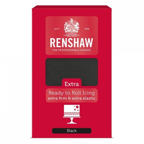 Renshaw Rolled Fondant EXTRA 1 kg -Black-