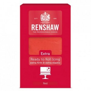 Renshaw Rolled Fondant EXTRA 1 kg -Red-