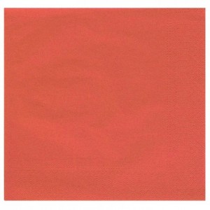 Serviette double point rouge 38 x 38 cm (lot de 900)
