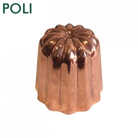 Mould for cannelés polished copper Ø 35 mm