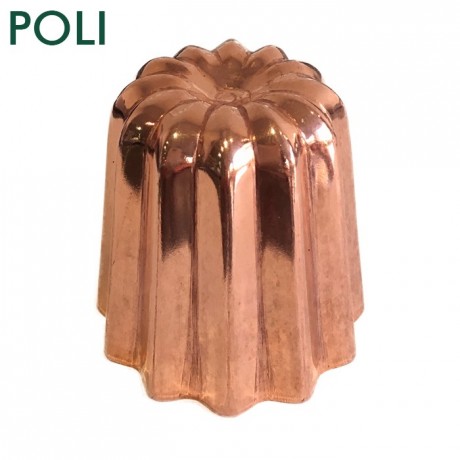 Mould for cannelés polished copper Ø 45 mm