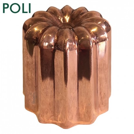 Mould for cannelés polished copper Ø 55 mm