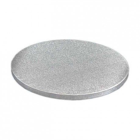 PastKolor cake drum silver round Ø25 cm