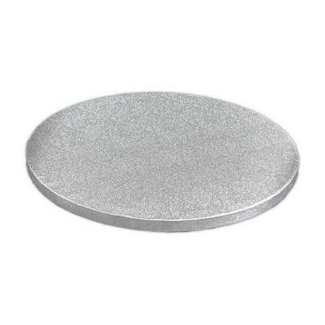 PastKolor cake drum silver round Ø30 cm