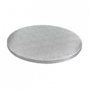 PastKolor cake drum silver round Ø15 cm