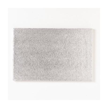 PastKolor cake board silver rectangle 35x25 cm