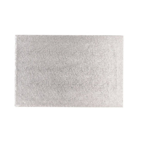 PastKolor cake drum silver rectangle 50x35 cm