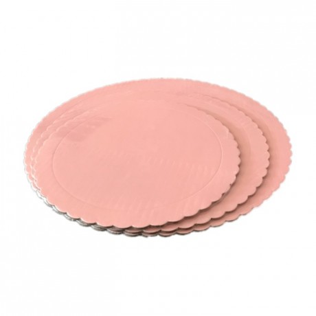 Semelle fine à gâteau PastKolor rose bébé ronde Ø20 cm
