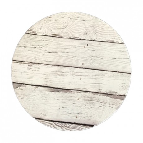 Semelle fine à gâteau PastKolor décors bois clair ronde Ø30 cm
