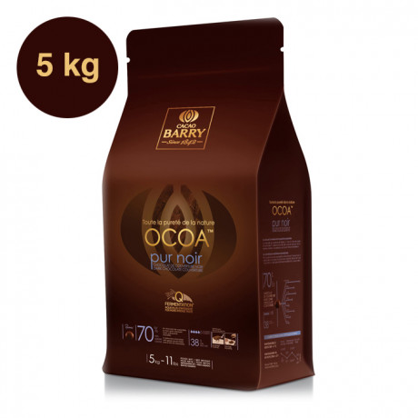 Ocoa 70% Q-fermentation dark chocolate couverture 5 kg