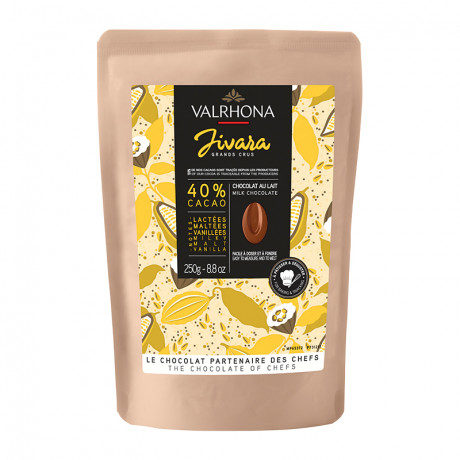 Jivara 40% chocolat au lait de couverture mini bloc 250 g