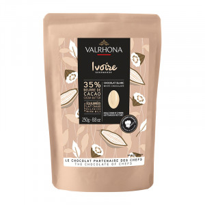 Ivoire 35% white chocolate Gourmet Creation beans 250 g