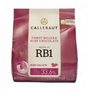 Ruby 47,3 % chocolat de couverture RB1 400 g