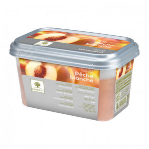 White peach frozen purée Ravifruit 1 kg