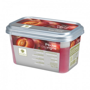 Ruby peach frozen purée Ravifruit 1 kg