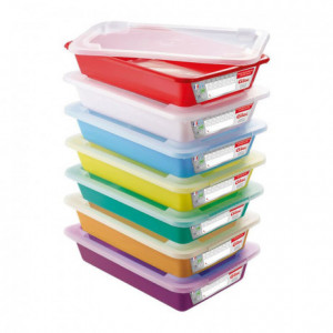 Color tray for HDPE sample dishes 350 x 235 x 70 mm (7 pcs)