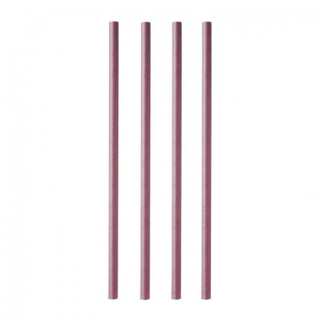 Paper straw Ø 8 mm L 230 mm plum (100 pcs)