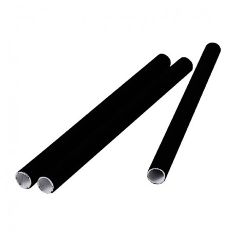 Paper straw Ø 8 mm L 120 mm black (250 pcs)