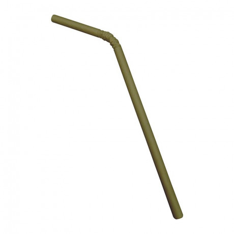 Kraft angled paper straw Ø 6 mm (250 pcs)