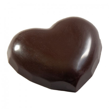 Moule 15 coeurs lisses 36 mm en polycarbonate pour chocolat