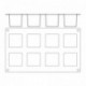 Gastroflex silicone mold 8 cubes 50 x 50 mm