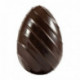 Moule 4 œufs assortis 65 mm en polycarbonate pour chocolat
