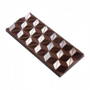 Moule 3 tablettes 80 g geometric en polycarbonate pour chocolat