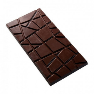 Moule 3 tablettes 70 g craquantes en polycarbonate pour chocolat