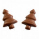 Moule 12 mini-sapins en polycarbonate pour chocolat