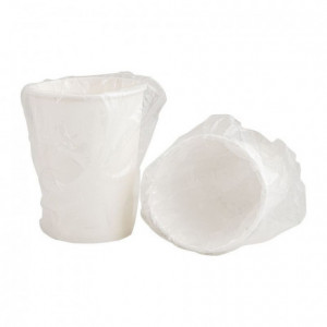 Individually wrapped white cardboard cup Ø 70.6 20 cL (500 pcs)