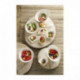 Snack in fiber mini square dish 65 x 65 mm H 45 mm (600 pcs)