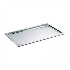 Stainless steel lid without handle GN 2/4 for gastronorm container without handle