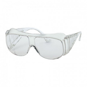 Pair of transparent protective glasses