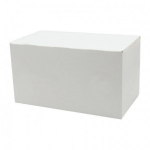 Boîte à bûche blanche 110 x 100 x 250 mm (lot de 25)