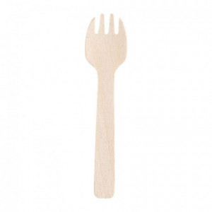Mini wooden fork 105 mm (100 pcs)