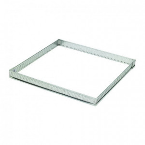 Stainless steel perforated square 8.5 cm H 2 cm - MF