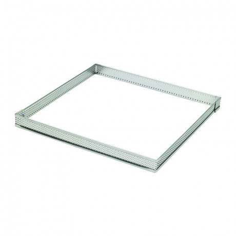Stainless steel perforated square 16 cm H 2 cm - MF