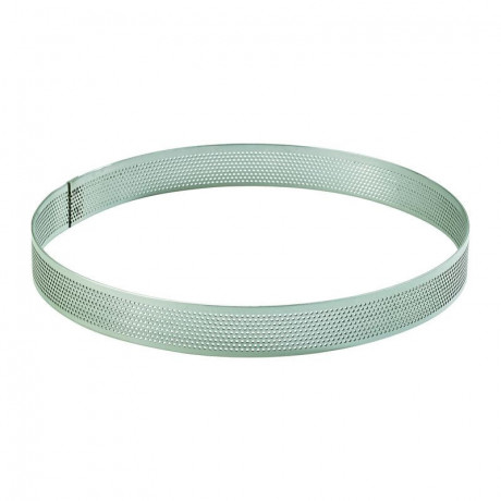 Stainless steel perforated circle Ø 16 cm H 2 cm - MF