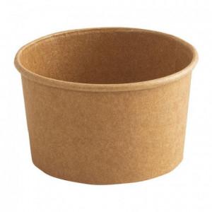 Cardboard ice cream cup brown Ø 75 mm 9 cL (1000 pcs)